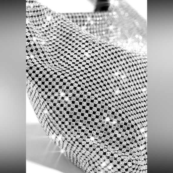 NWT Kiari Silver Embellished Tote - Picture 8 of 8